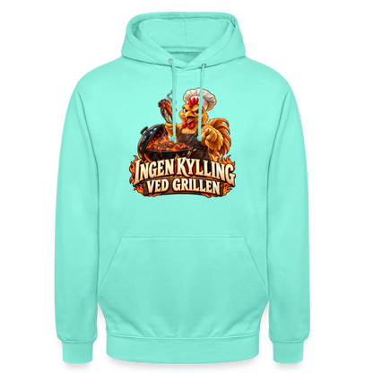 CityShirts - Hoodie - Ingen kylling ved grillen - CS054 - mint