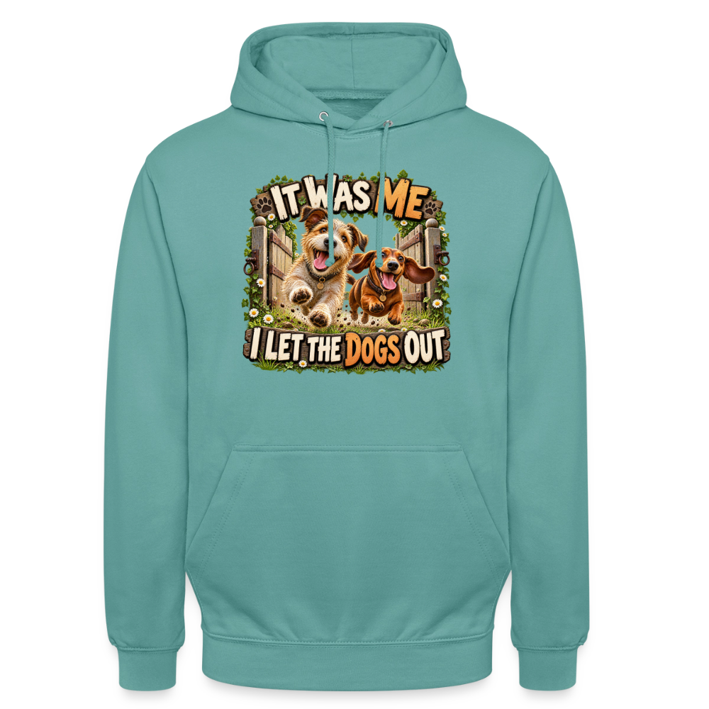 CityShirts - Hoodie - It was me – I let the dogs out - CS013 - pastelturkis