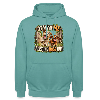 CityShirts - Hoodie - It was me – I let the dogs out - CS013 - pastelturkis
