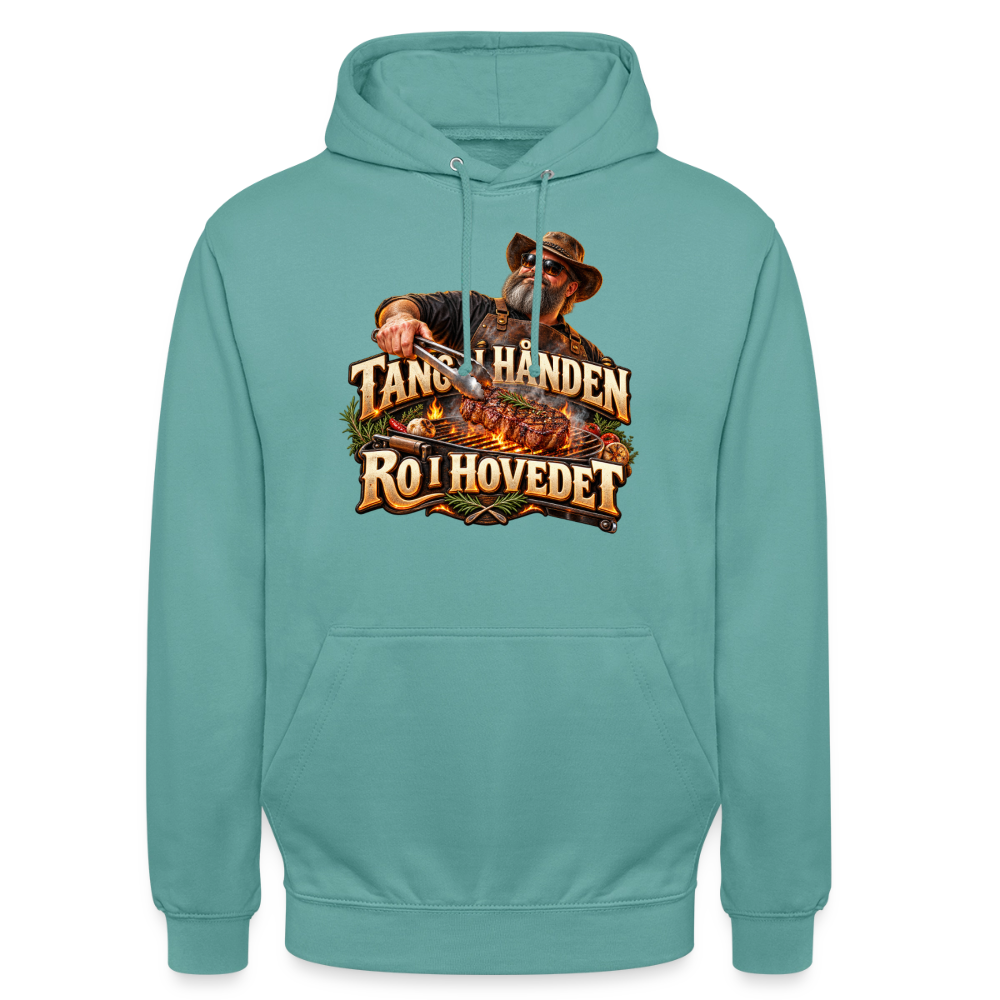 CityShirts - Hoodie - Tang i hånden – Ro i hovedet - CS050 - pastelturkis