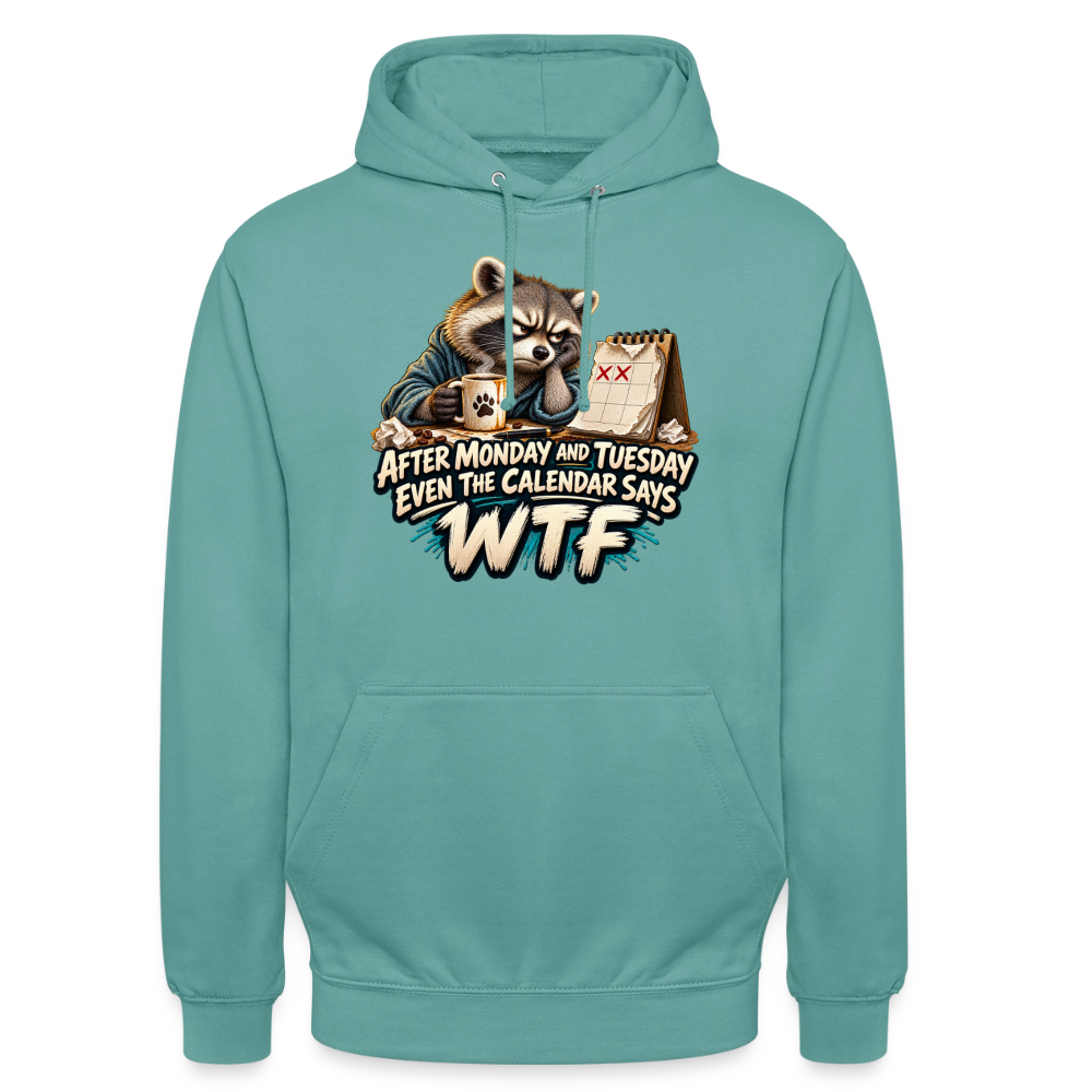 CityShirts - Hoodie - Even the calendar says WTF - CS014 - pastelturkis