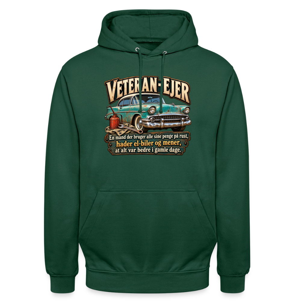 CityShirts - Hoodie - Veteran-ejer - CS017 - flaskegrøn