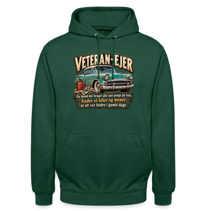 CityShirts - Hoodie - Veteran-ejer - CS017 - flaskegrøn