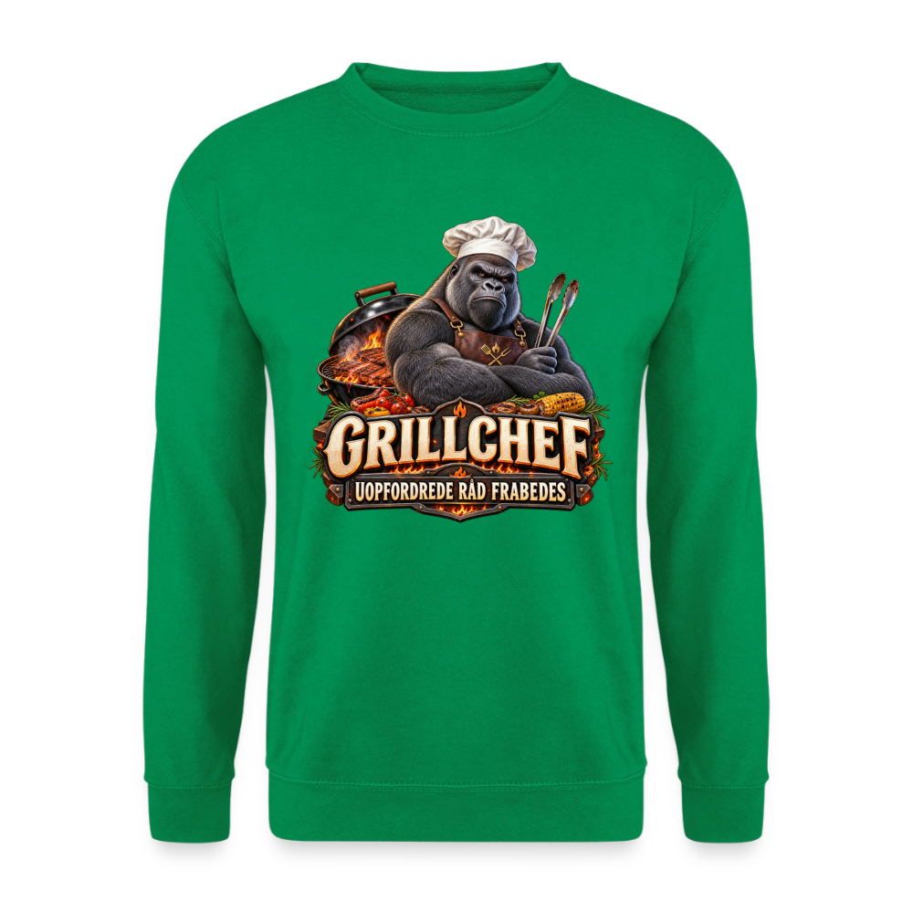 CityShirts - Sweatshirt - Grillchef – Uopfordrede råd frabedes - CS047 - kelly grøn
