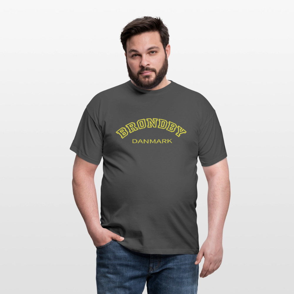Herre-T-shirt - Brøndby - charcoal