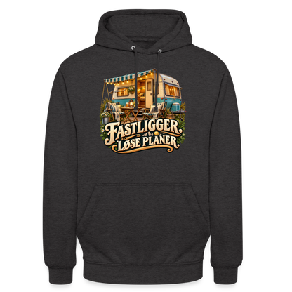 CityShirts - Hoodie - Fastligger. Løse planer. - CS031 - charcoal