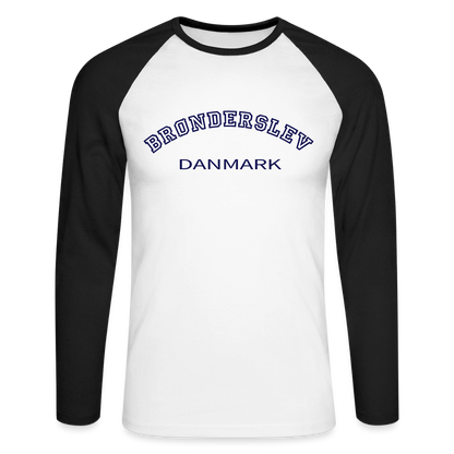 CityShirt - Baseball T-Shirt - Brønderslev - hvid/sort