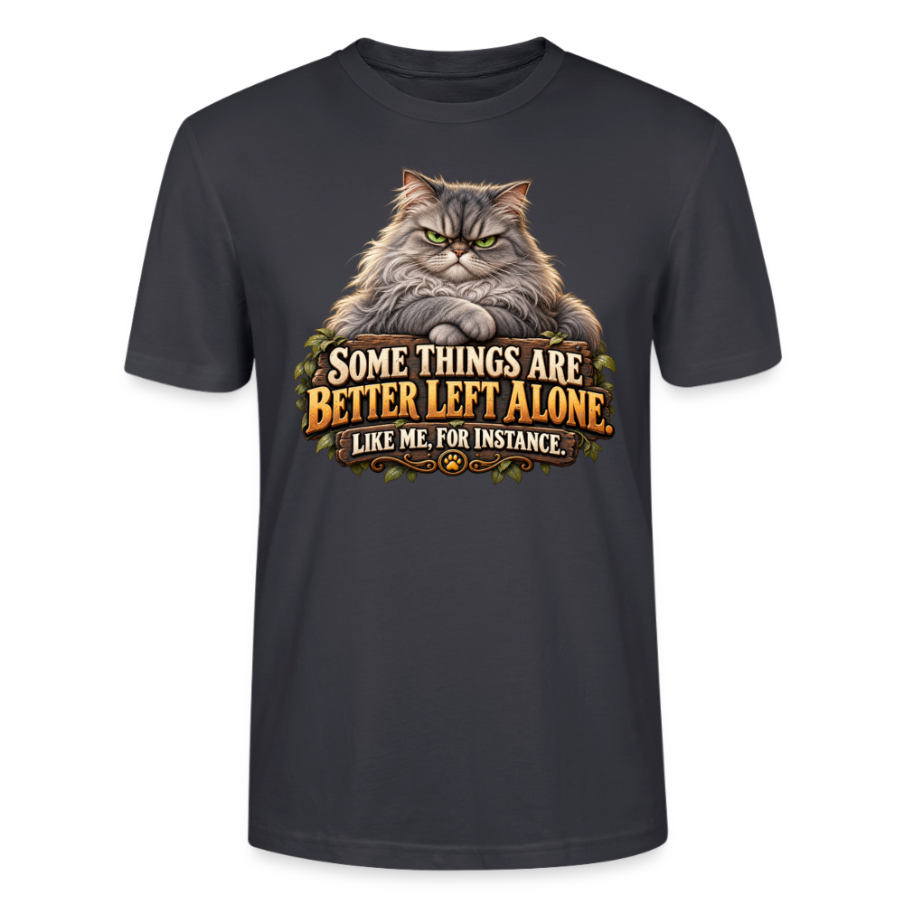 CityShirts - T-shirt - Better left alone – Like me, for instance - CS015 - mørk gråblå