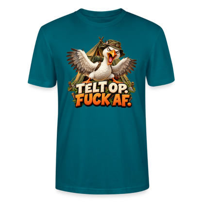 CityShirts - T-shirt - Telt op. Fuck af. - CS037 - havblå