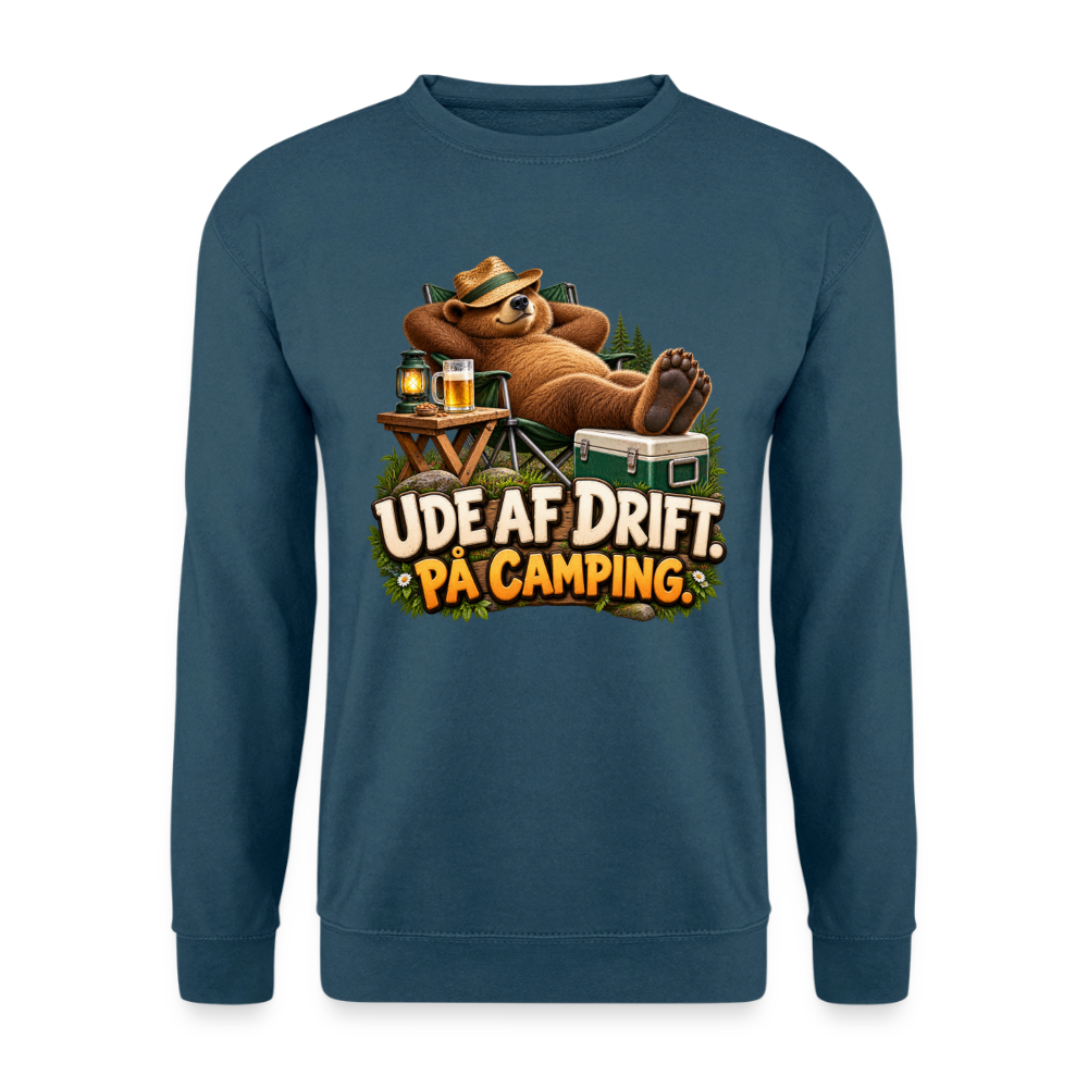 CityShirts - Sweatshirt - Ude af drift. På camping. - CS035 - indigoblå