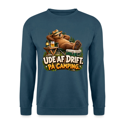 CityShirts - Sweatshirt - Ude af drift. På camping. - CS035 - indigoblå