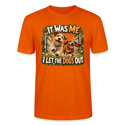 CityShirts - T-shirt - It was me – I let the dogs out - CS013 - mørk orange