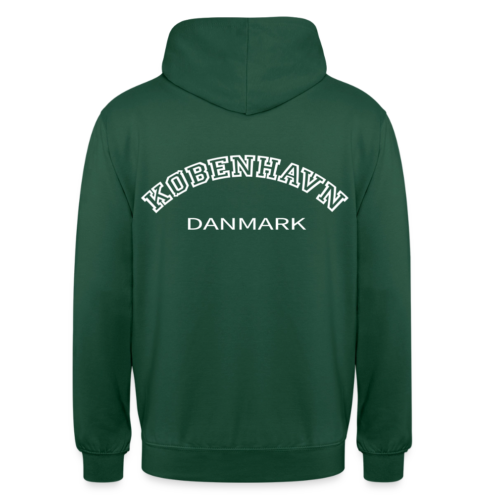 Hættetrøje unisex - København - flaskegrøn