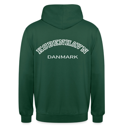 Hættetrøje unisex - København - flaskegrøn
