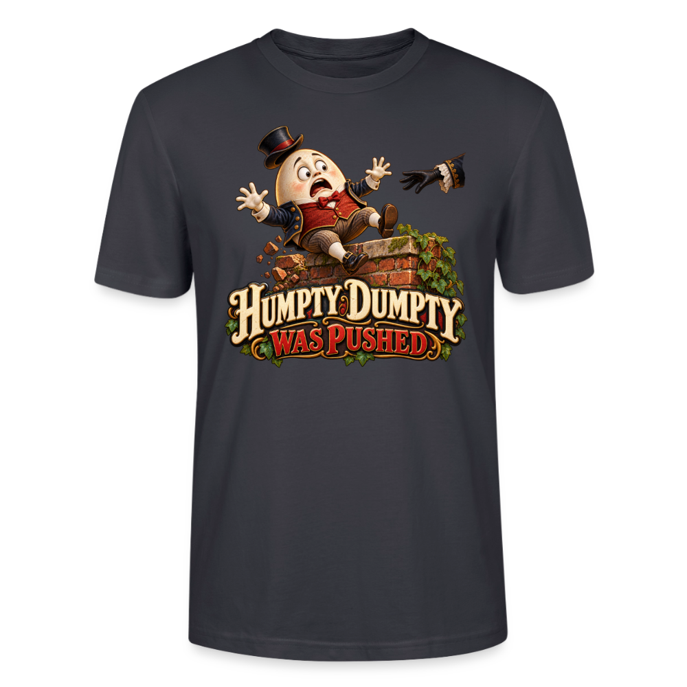 CityShirts - T-shirt - Humpty Dumpty was pushed - CS016 - mørk gråblå