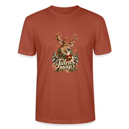 CityShirts - T-shirt - Julens magi – rensdyr - CS065 - terrakotta