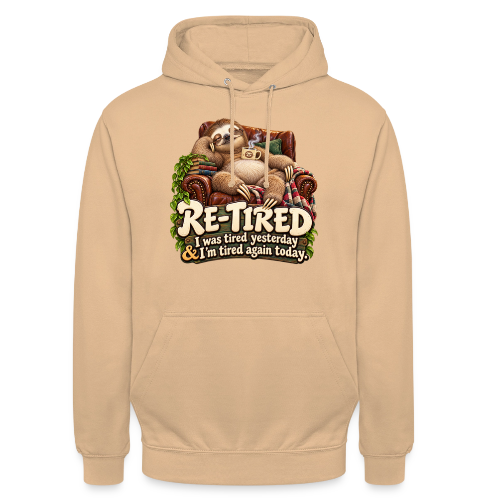 CityShirts - Hoodie - Re-tired – Tired again today - CS009 - fersken