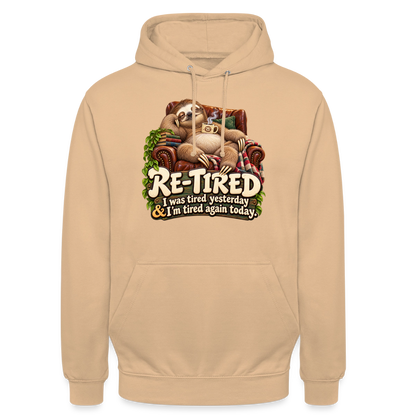 CityShirts - Hoodie - Re-tired – Tired again today - CS009 - fersken