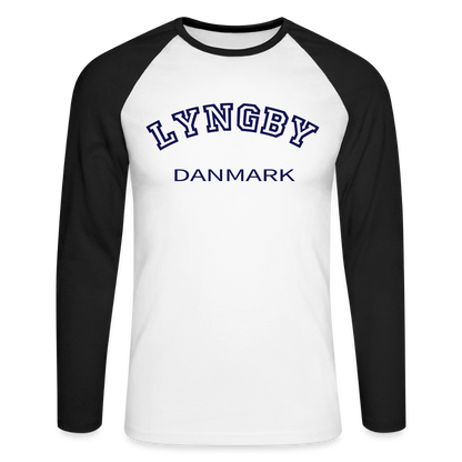 CityShirt - Baseball T-Shirt - Lyngby - hvid/sort