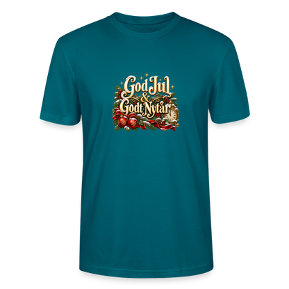 CityShirts - T-shirt - God Jul & Godt Nytår – jul og nytår - CS060 - havblå