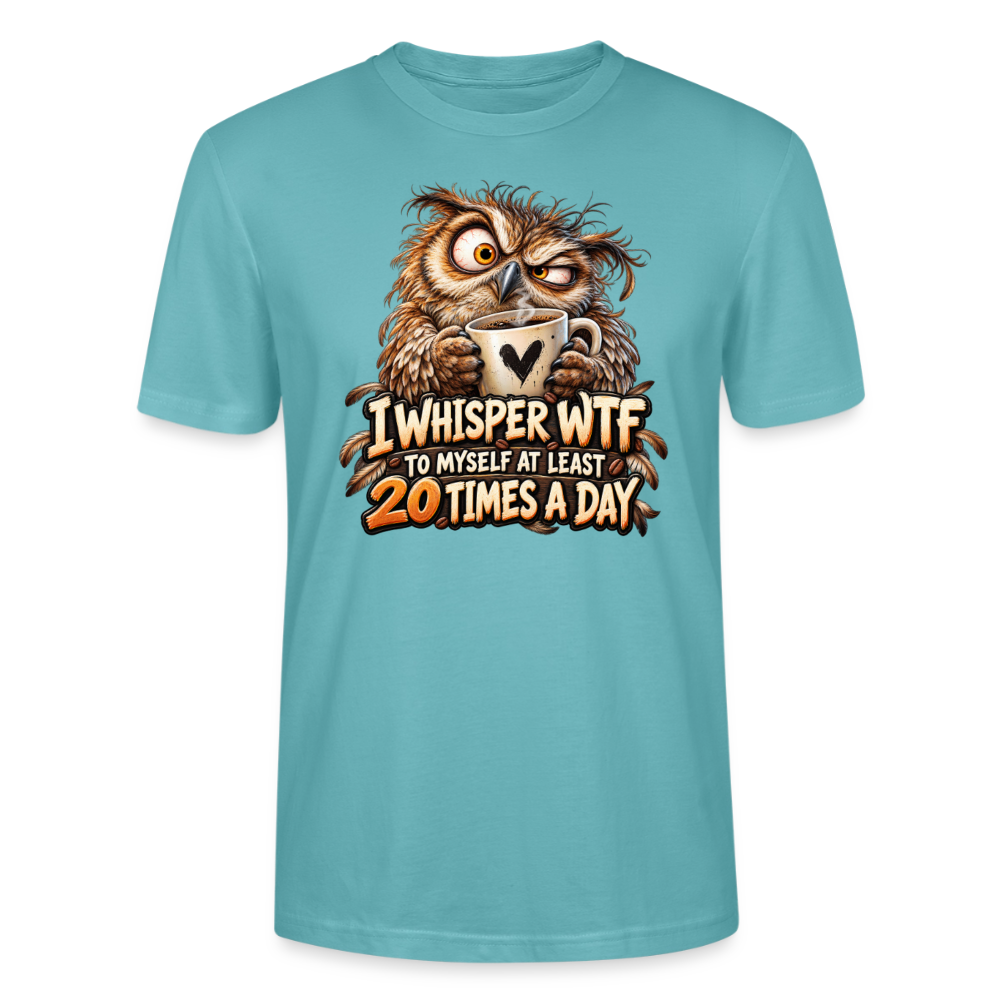 CityShirts - T-shirt - I whisper WTF to myself - CS011 - pastelturkis