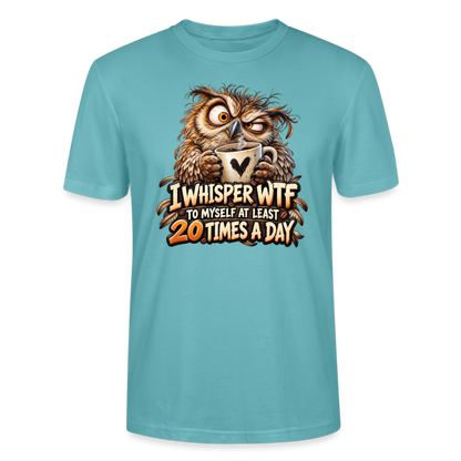 CityShirts - T-shirt - I whisper WTF to myself - CS011 - pastelturkis