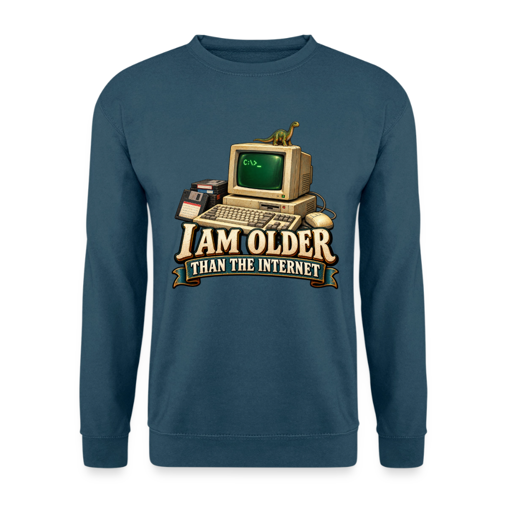 CityShirts - Sweatshirt - I am older than the internet - CS022 - indigoblå