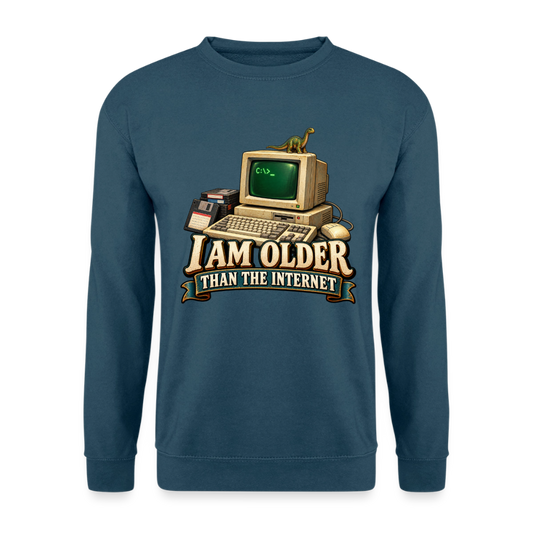 CityShirts - Sweatshirt - I am older than the internet - CS022 - indigoblå