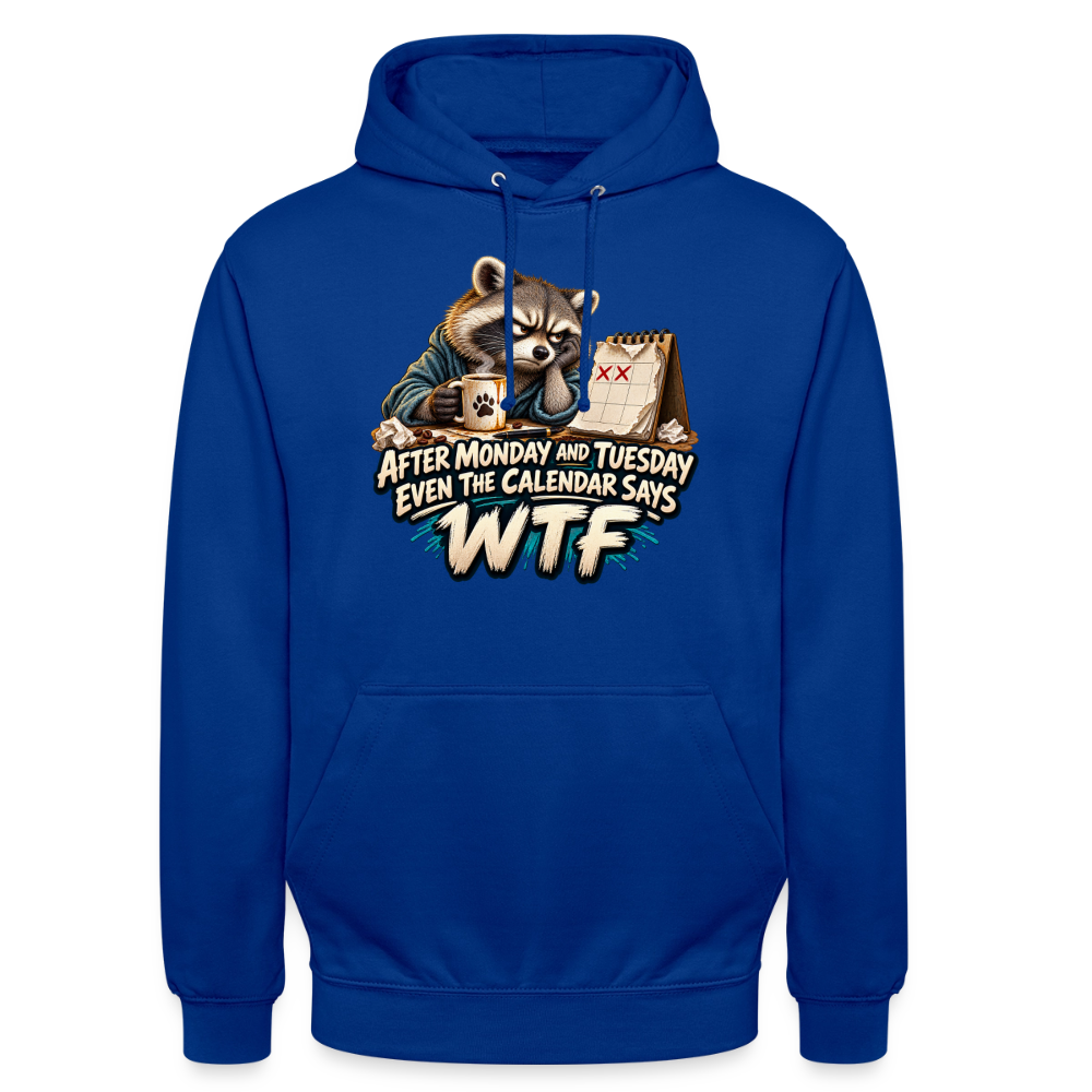 CityShirts - Hoodie - Even the calendar says WTF - CS014 - kongeblå
