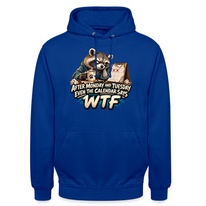 CityShirts - Hoodie - Even the calendar says WTF - CS014 - kongeblå