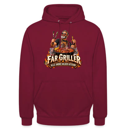 CityShirts - Hoodie - Far griller – Alle andre holder afstand - CS055 - bordeaux