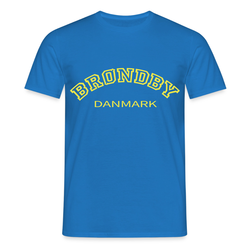 Herre-T-shirt - Brøndby - kongeblå