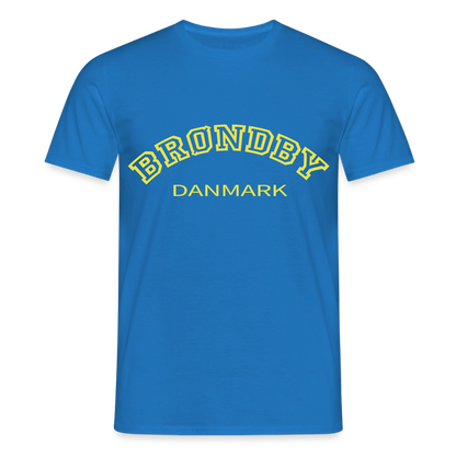 Herre-T-shirt - Brøndby - kongeblå