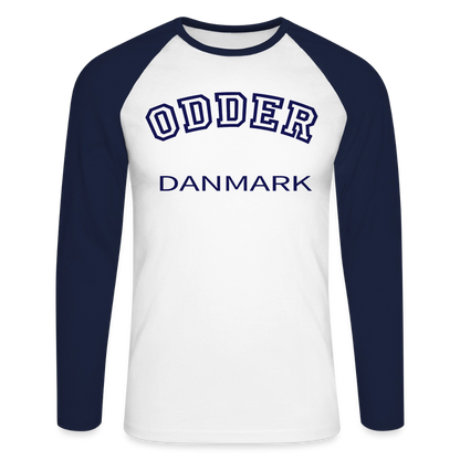 CityShirt - Baseball T-Shirt - Odder - hvid/marineblå