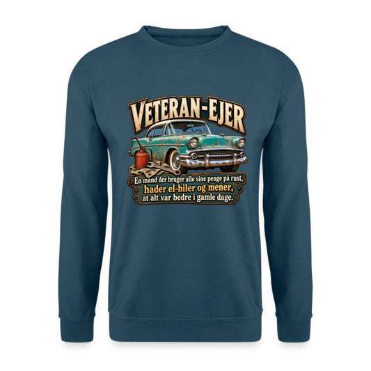CityShirts - Sweatshirt - Veteran-ejer - CS017 - indigoblå