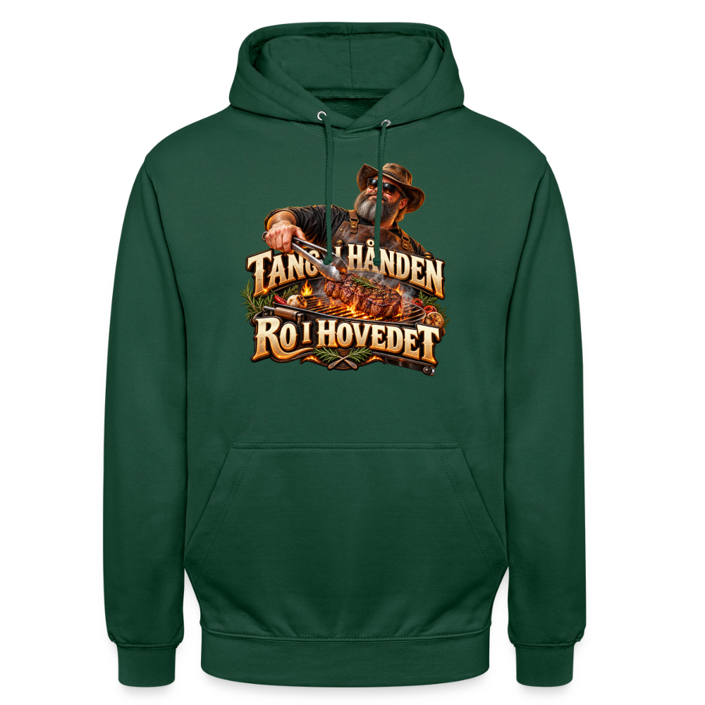 CityShirts - Hoodie - Tang i hånden – Ro i hovedet - CS050 - flaskegrøn