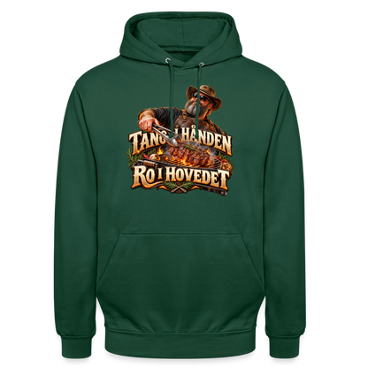 CityShirts - Hoodie - Tang i hånden – Ro i hovedet - CS050 - flaskegrøn