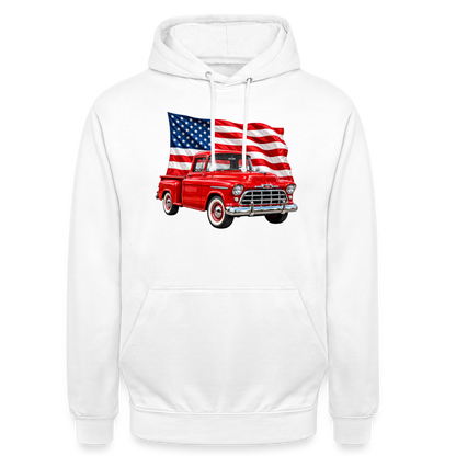CityShirts - Hoodie - US Car - hvid