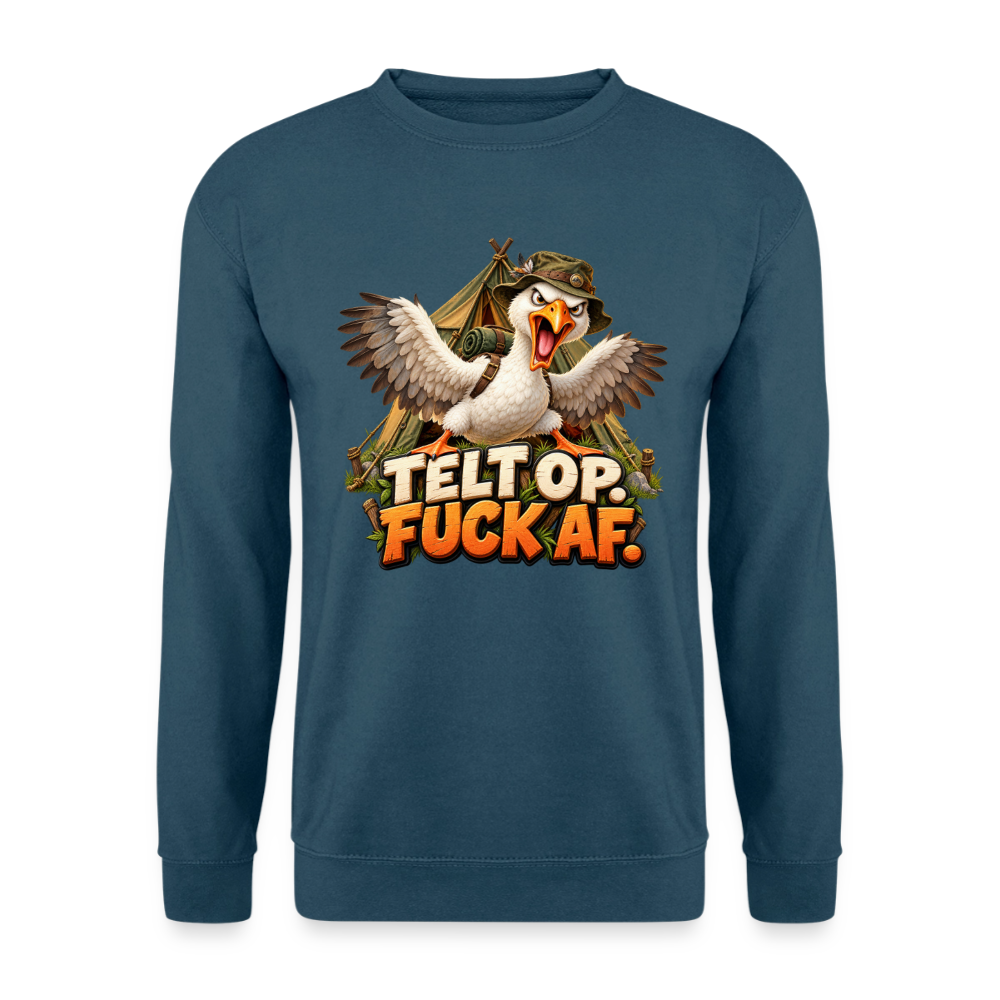 CityShirts - Sweatshirt - Telt op. Fuck af. - CS037 - indigoblå