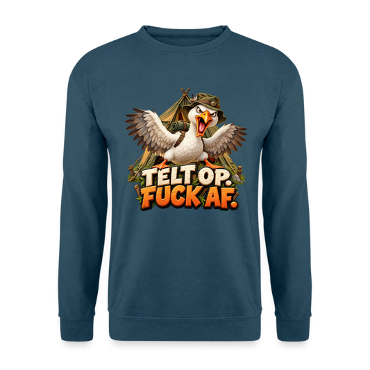 CityShirts - Sweatshirt - Telt op. Fuck af. - CS037 - indigoblå