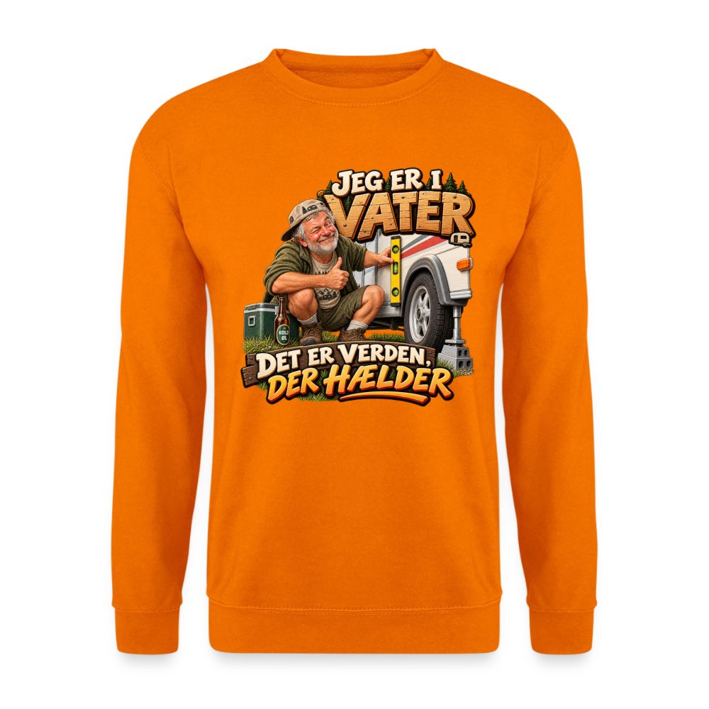 CityShirts - Sweatshirt - Jeg er i vater – Det er verden, der hælder - CS033 - orange
