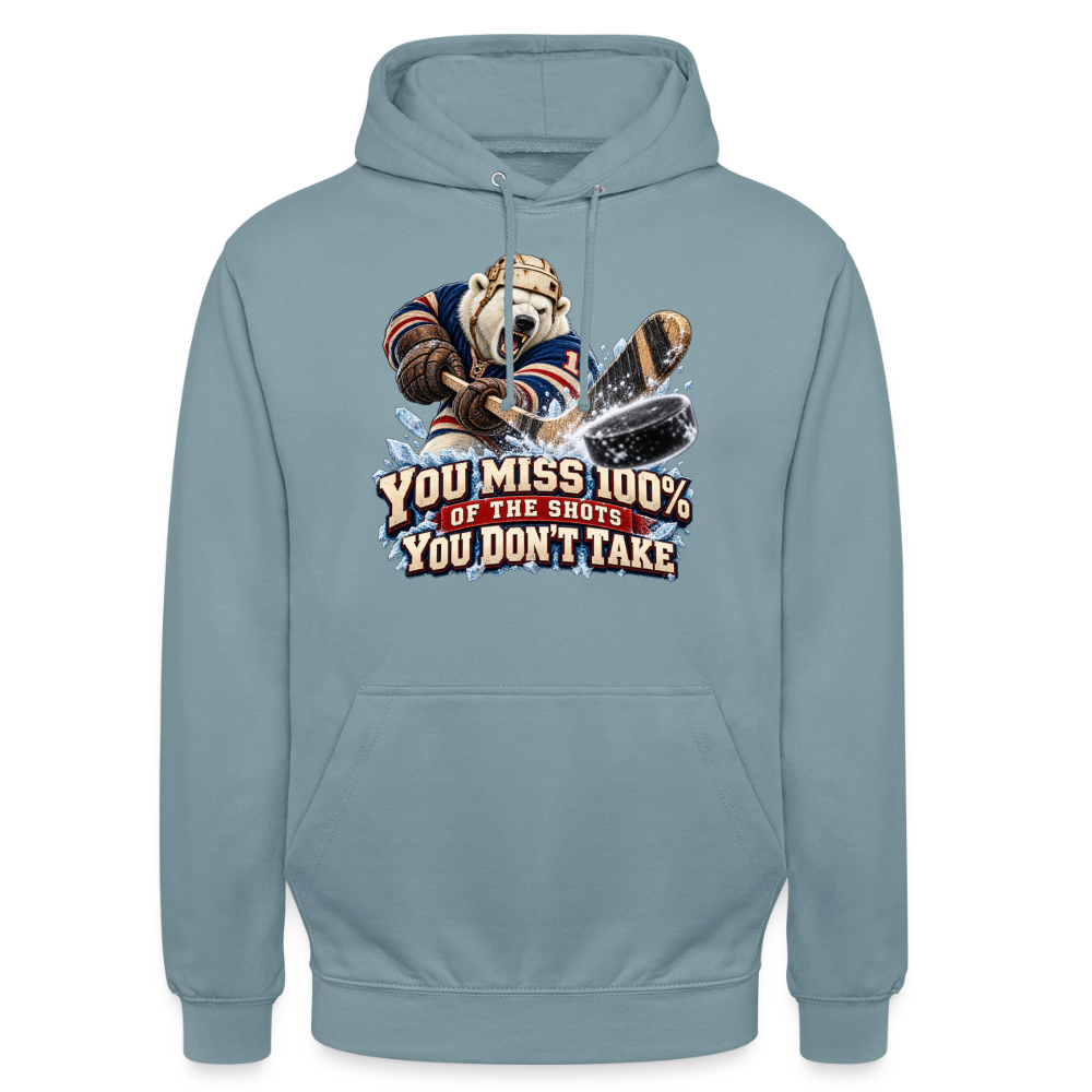 CityShirts - Hoodie - Take the shot - CS001 - gråblå