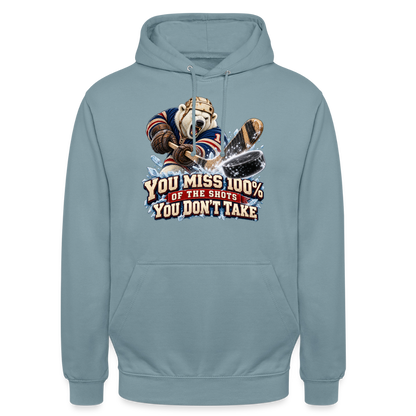 CityShirts - Hoodie - Take the shot - CS001 - gråblå