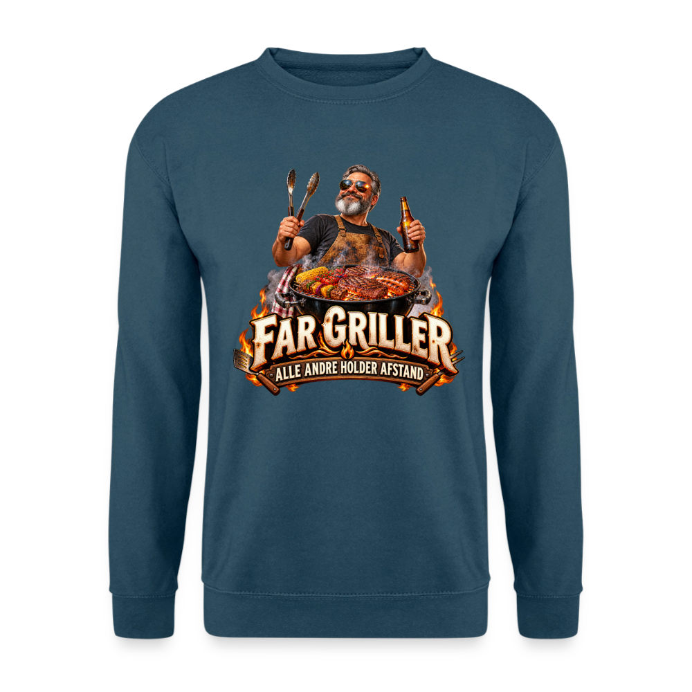 CityShirts - Sweatshirt - Far griller – Alle andre holder afstand - CS055 - indigoblå