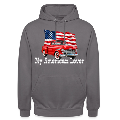 CityShirts - Hoodie - US Car - mellemgrå