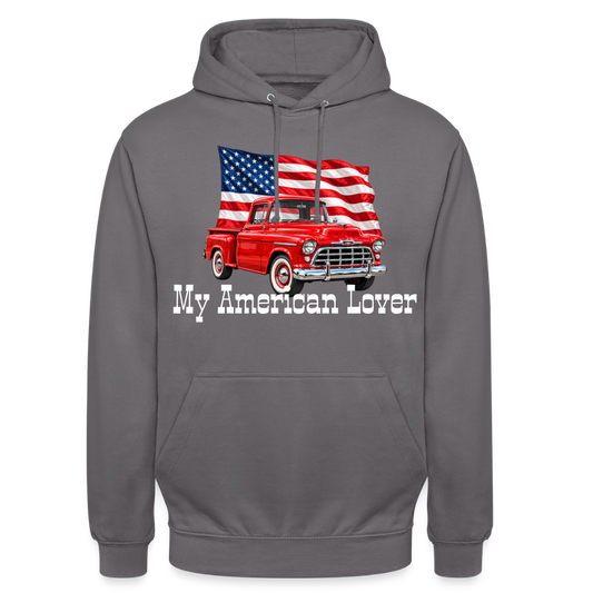 CityShirts - Hoodie - US Car - mellemgrå