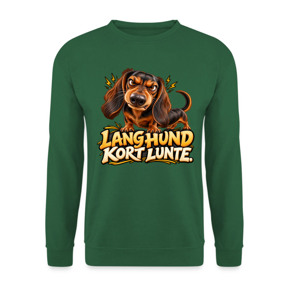 CityShirts - Sweatshirt - Lang Hund – Kort Lunte - CS026 - grøn