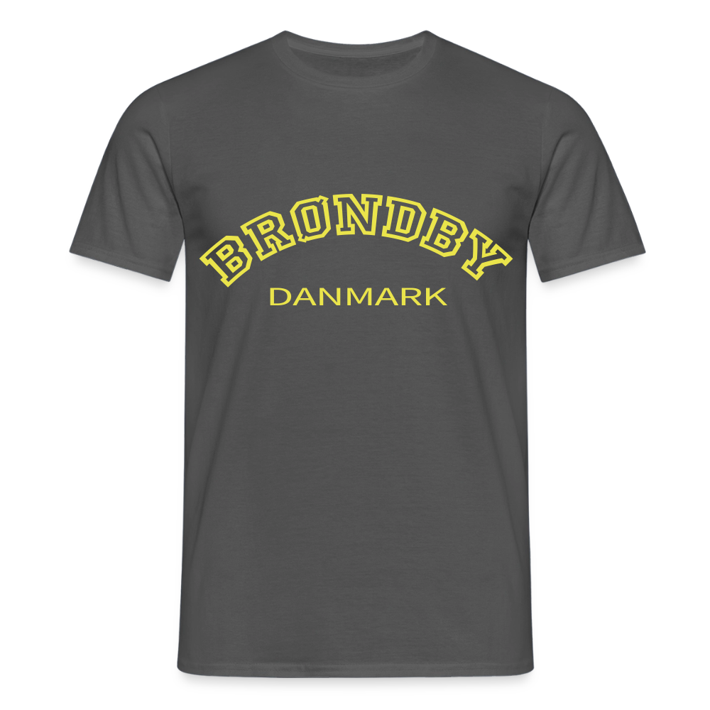 Herre-T-shirt - Brøndby - charcoal