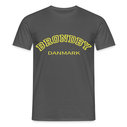 Herre-T-shirt - Brøndby - charcoal