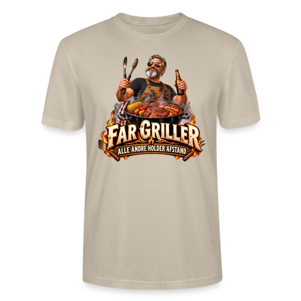 CityShirts - T-shirt - Far griller – Alle andre holder afstand - CS055 - beige